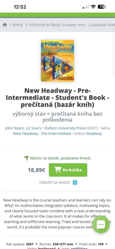 New headway english course pre intermediate,