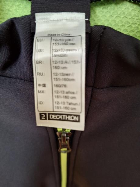 Cyklistická bunda, decathlon,158