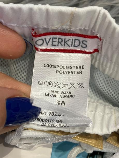 Chlapčenské vzorované kúpacie šortky overkids 98, 98