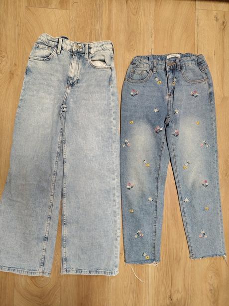 2x boyfriend riflove nohavice 134, h&m,134