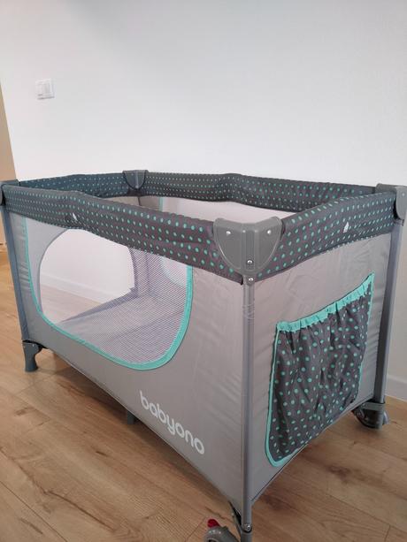 Babyono postieľka cestovná s doplnkami 2v1 mint a, šírka (cm): 60,dĺžka (cm): 120