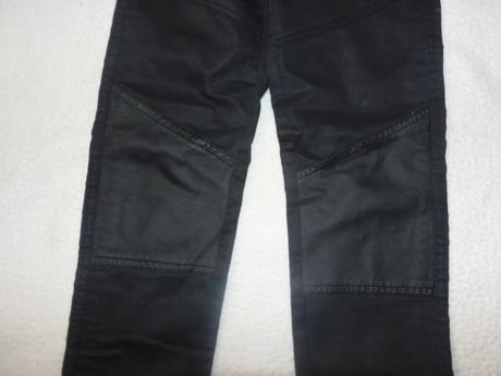 Nohavice s imitáciou koženky, h&m,140