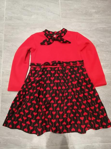 Sviatočné šaty s flís podš.,pružné, 122-128,6-7r., 122