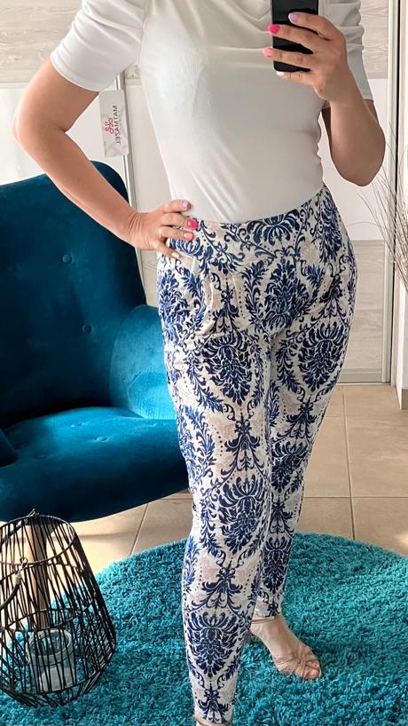 Dámske letné vzorované nohavice, l / m / s