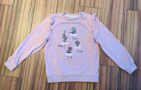 Krasna mikinka s kvietkami c&a, c&a,134