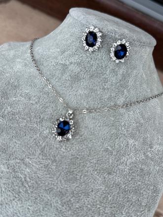 Náušnice + retiazka s príveskom,