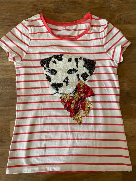 Tričko dalmatín flitre, marks & spencer,146