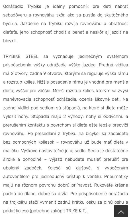 Odrážadlo trybike, trybike