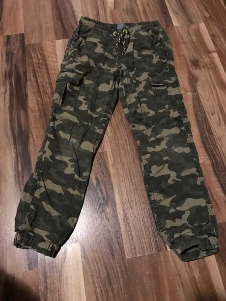 Maskáčové oteplené nohavice 122, kiki&koko,122