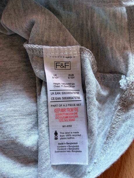 Dievčenské pyžamo, f&f,140