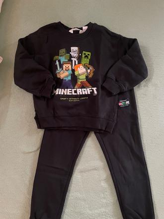 Minecraft súprava 1x nosená, h&m,110