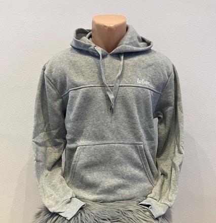 Pánska mikina s kapucňou lee cooper sivá (s), lee cooper,s