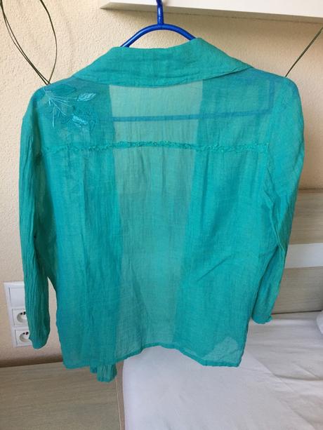 Tyrkysová blúzka, marks & spencer,s