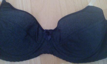 Čierna trblietava podprsenka 70/a, 70a