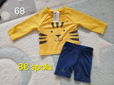 Uv tricko do vody a kratasy 68, h&m,68