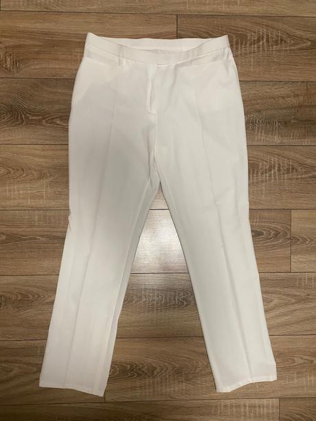 Elegantne biele nohavice, xl