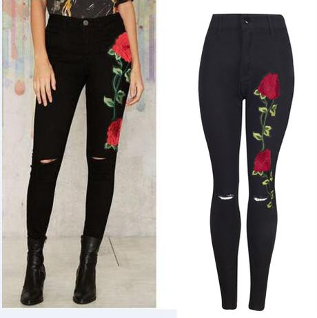 Elasticke nohavice roses, l / m / s