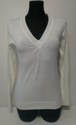 Dámsky tenký biely pulóvrik, one love, s