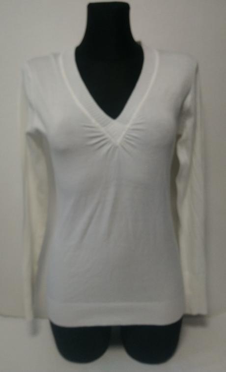 Dámsky tenký biely pulóvrik, one love, s