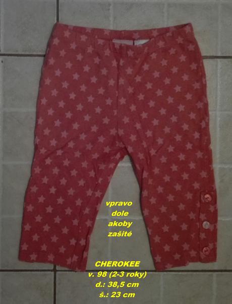 Hviezdičkové nohavice, cherokee,98