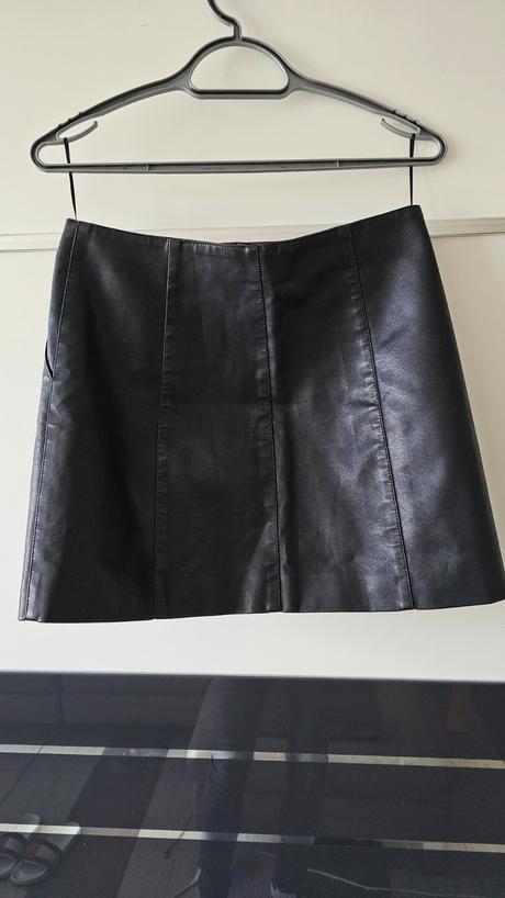 Kožená sukňa, mango,m