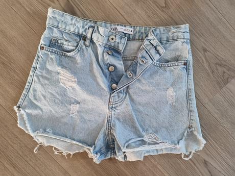 Džínsové šortky, zara,36