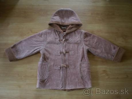 Kabátik kožušinový veľkosť 5/6, 116