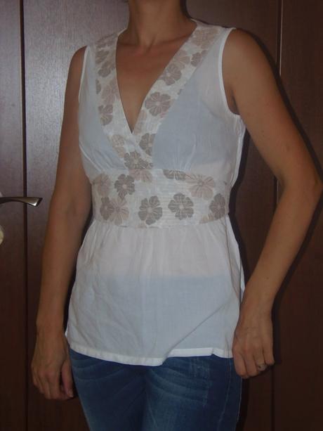 Jemná bavlnená blúzka, h&m,m