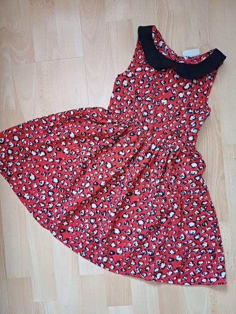 Srdiečkové tenke letne šaty, matalan,116