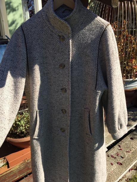 Melirovany vlneny kabat, c&a,42