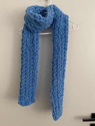 Handmade šál z puffy vlny, 