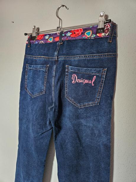Desigual dizajnérske džínsy 164 nové, desigual,164