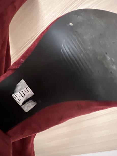 Semišove bordove čižmy answear 40, 40