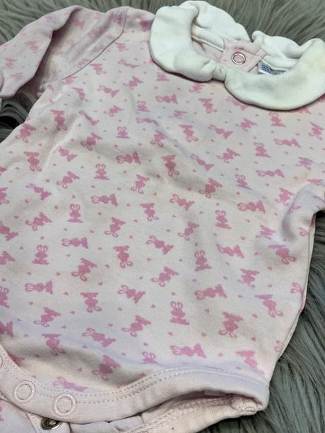 Dievčenské body s golierom a zajačikmi (62), ergee,62