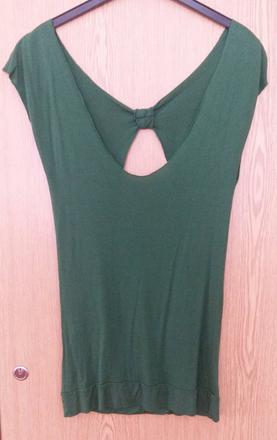 Dlhsi top / tricko / tunika - vzadu otvor, s