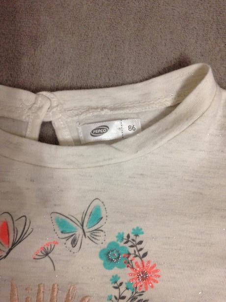 Lososové šaty s motylmi vel.86, pepco,86