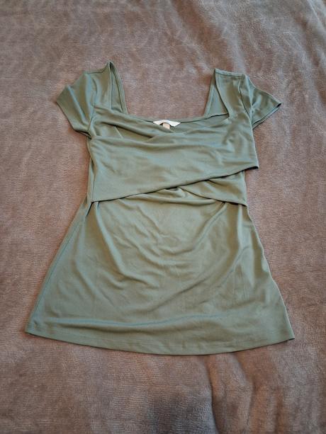 Tričko elegantné na dojčenie, h&m,s