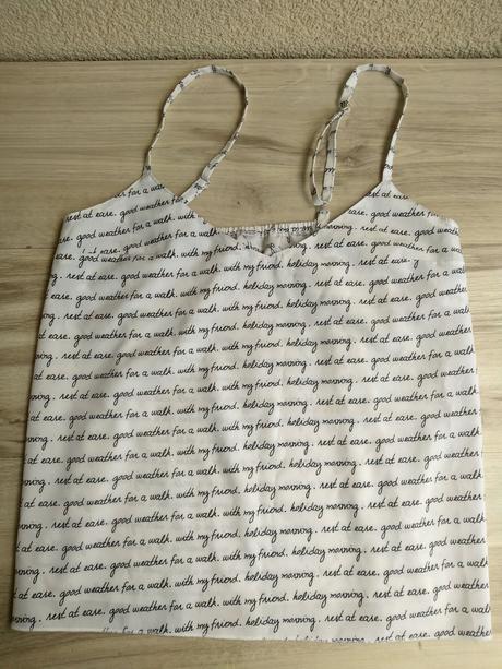 Pyžamová biela 2-dielna súprava s podtlačou viet, s