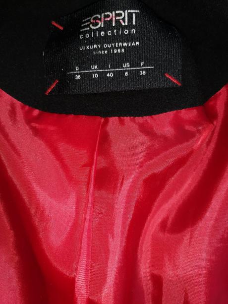 Čierny kabát esprit., esprit,m