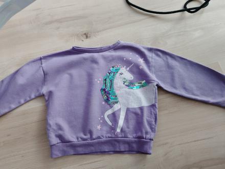 Bavlnená mikina 116, ale sadne už od 104-116, sinsay,116