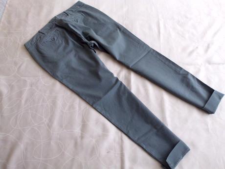 7/8 chino sivo zelené 40, sisley,m