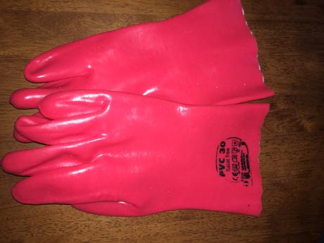 Hrube gumenne rukavice uni velk., l