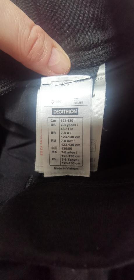Zateplené funkčné spodky 123-130 cm, decathlon,128