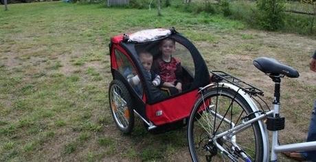 Cyklovozík pre 2 deti, 