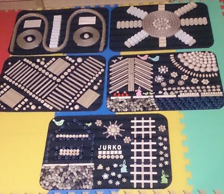 Senzorické koberce - ručne robené, 