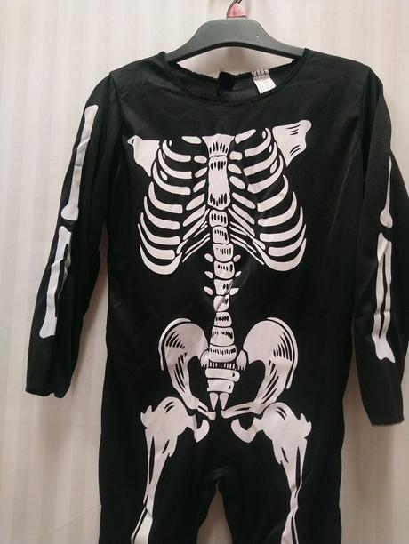 Kostým kostlivec biely, o canny, 104-116 cm,