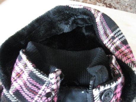 Dámska károvaná bunda/kabát, kenvelo,m