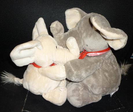 2 sloníci nici - 30 a 20 cm s magnetmi,