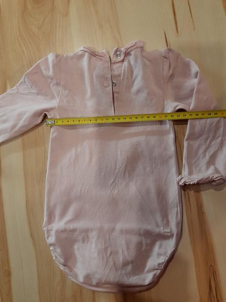 Ružové body s volánikom, h&m,80