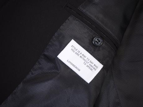 Luxusné čierne sako lindbergh, 54